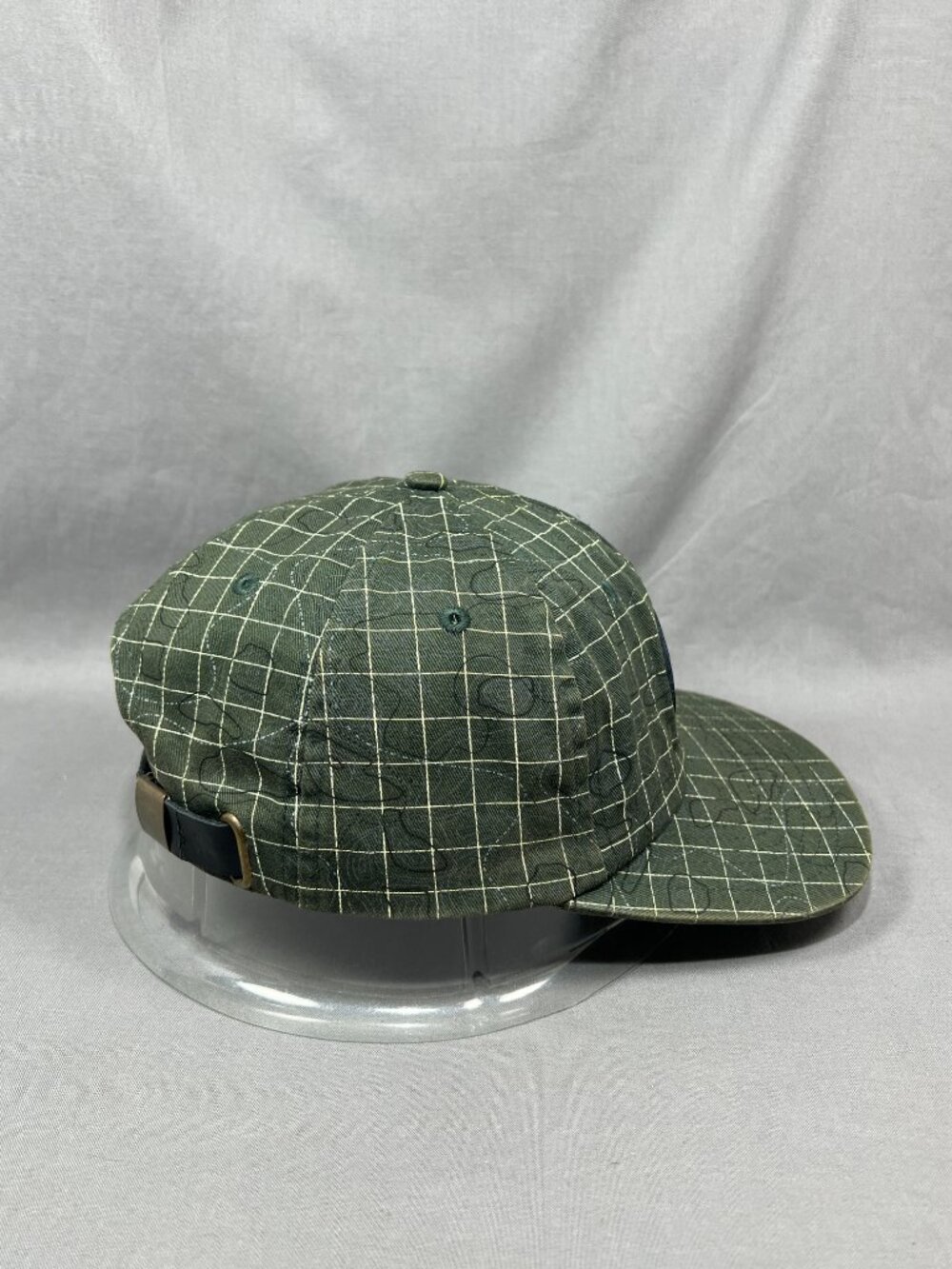 Coalatree Organics Strapback Hat Green Plaid Trailhead Outdoor Adult Dad Cap - Picture 5 of 16